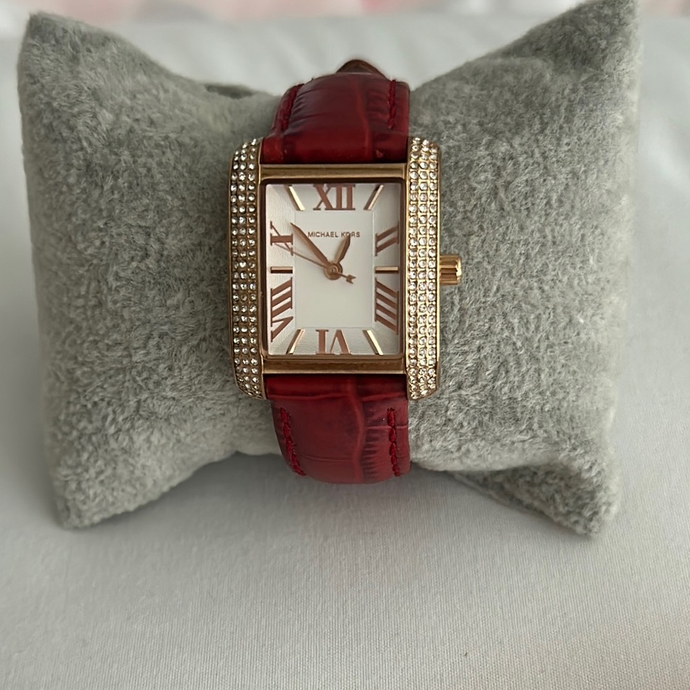 Michael Kors Red and Gold Women's Watch